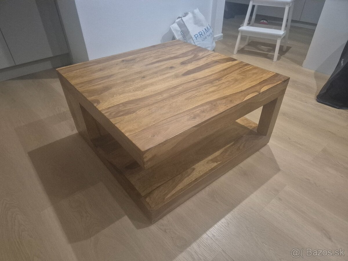 Konferenčný drevený stolík Makassar - 2