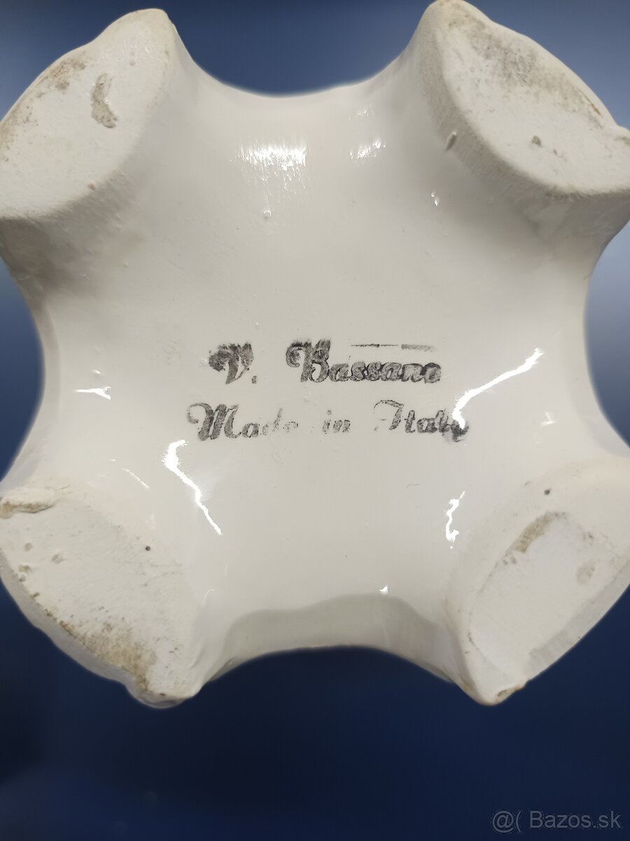 Porcelánová váza Zn. V. Bassano Italy - 2
