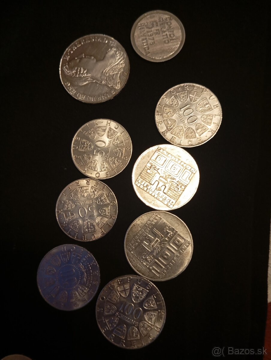 Strieborne mince - 2