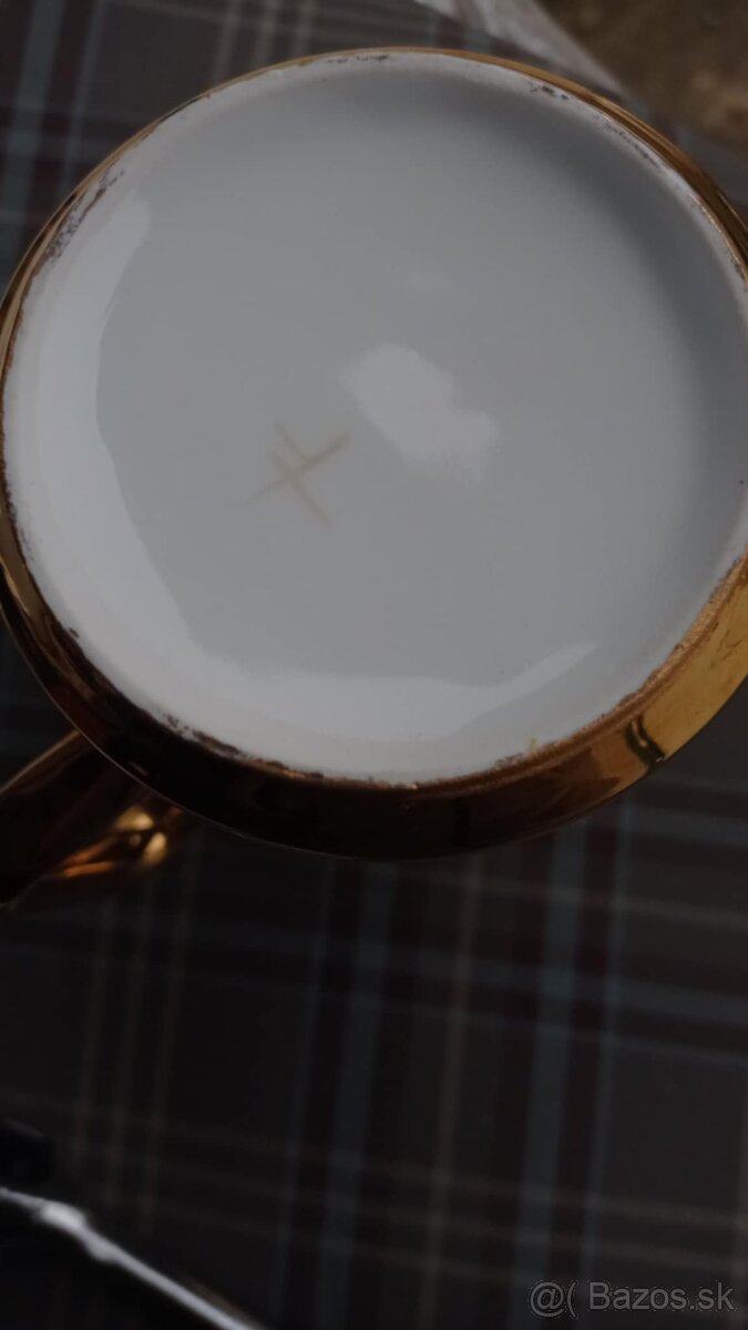 Porcelánová kávová súprava - retro - 2