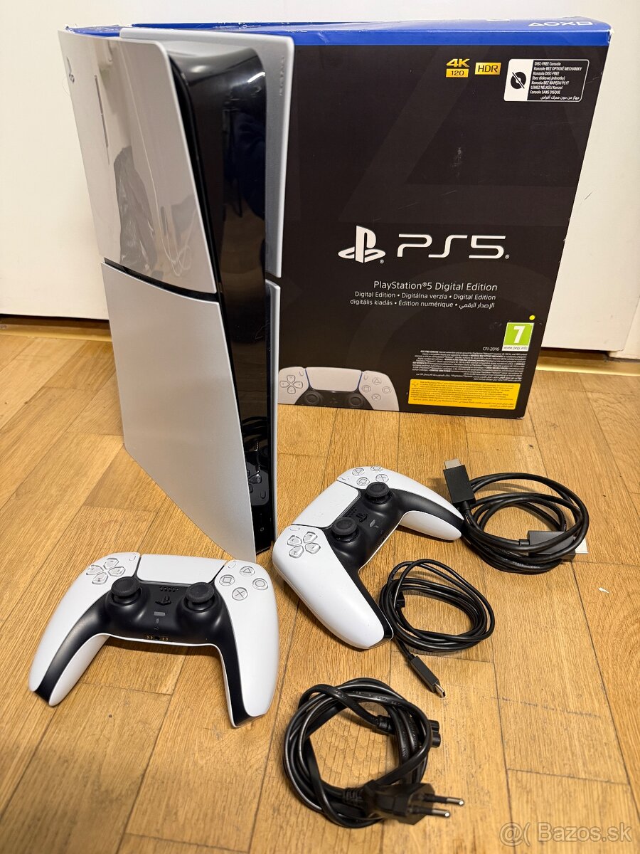 Playstation 5 slim 1Tb digital + 2 ovládače + záruka - 2