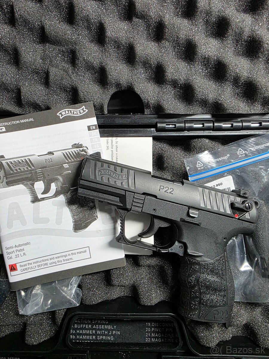 Walther P22Q 3.42'' 22LR - 2