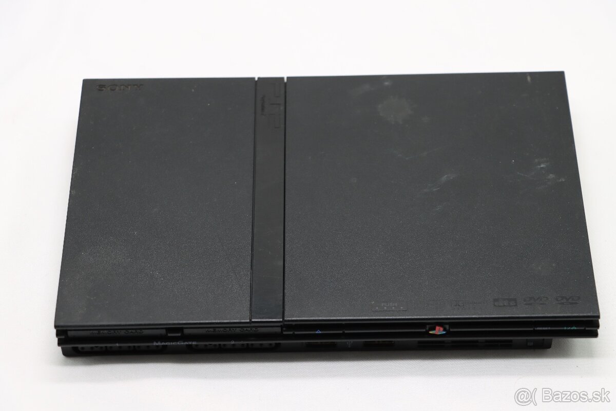PlayStation 2 Slim SCPH-70004 + originálny ovládač a káble - 2