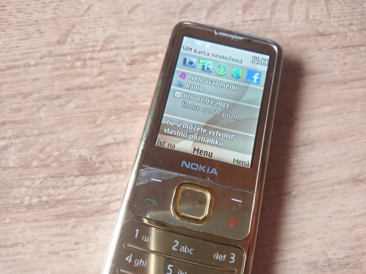 Nokia 6700 zlatá - 2