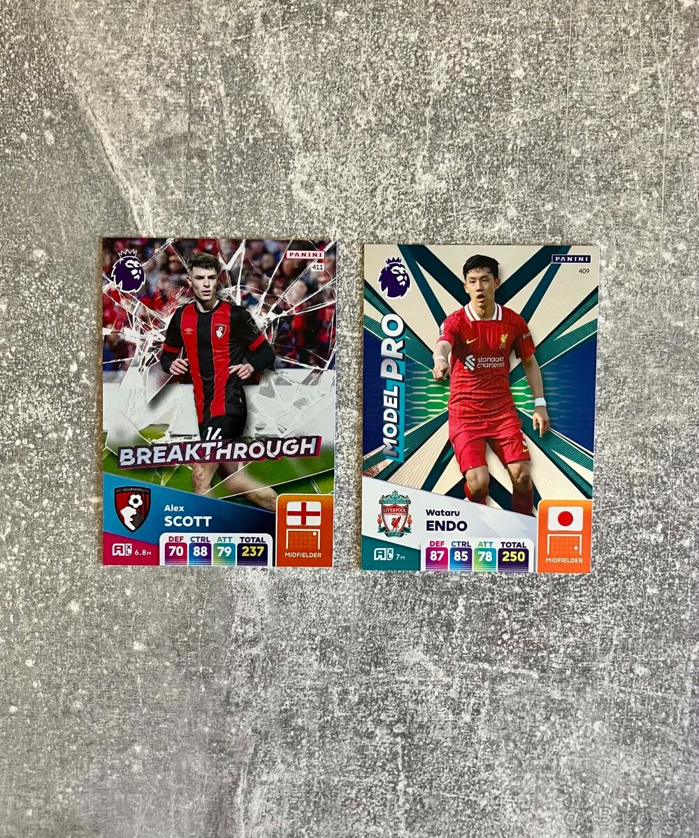 Futbalové kartičky Premier League - 2