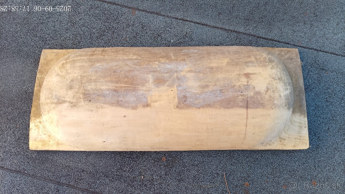 Predám stredné drevené koryto - 2