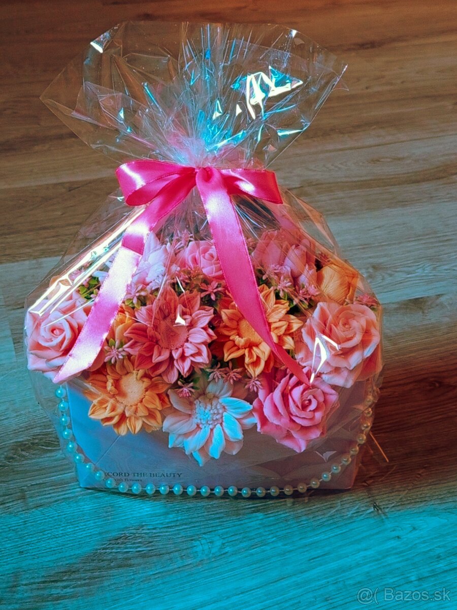 Mydlové voňavé kytice. - 2