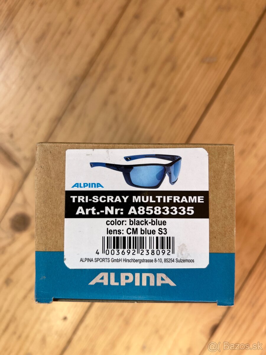 ALPINA Tri-Scray Multiframe okuliare, čierna/modrá - 2