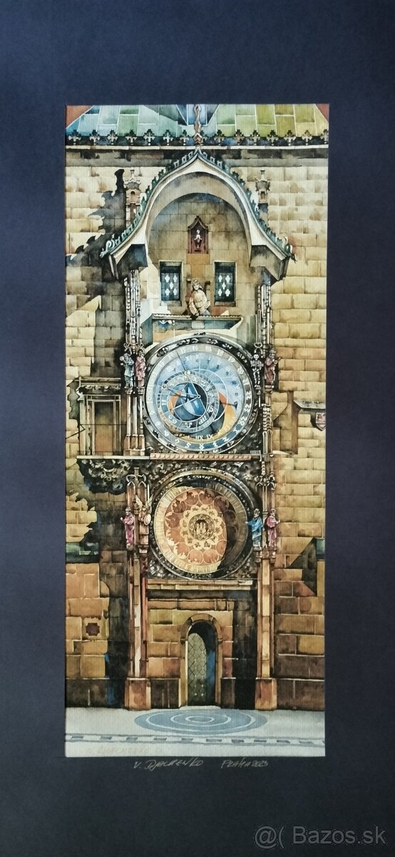 Grafické práce II, akvarely - 2