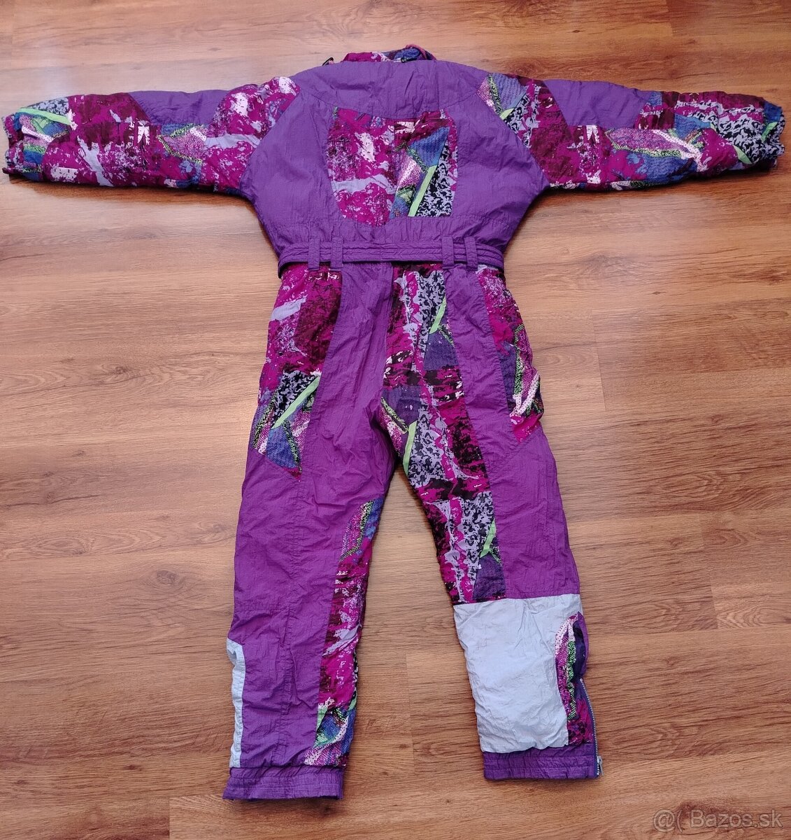 Dievčenská zimná kombinéza s opaskom, veľ. 146 - 2