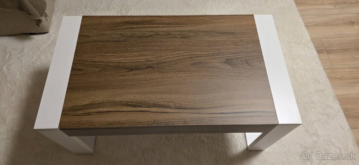 Predam konferenčný stolík RETRO, farba orech biela - 2