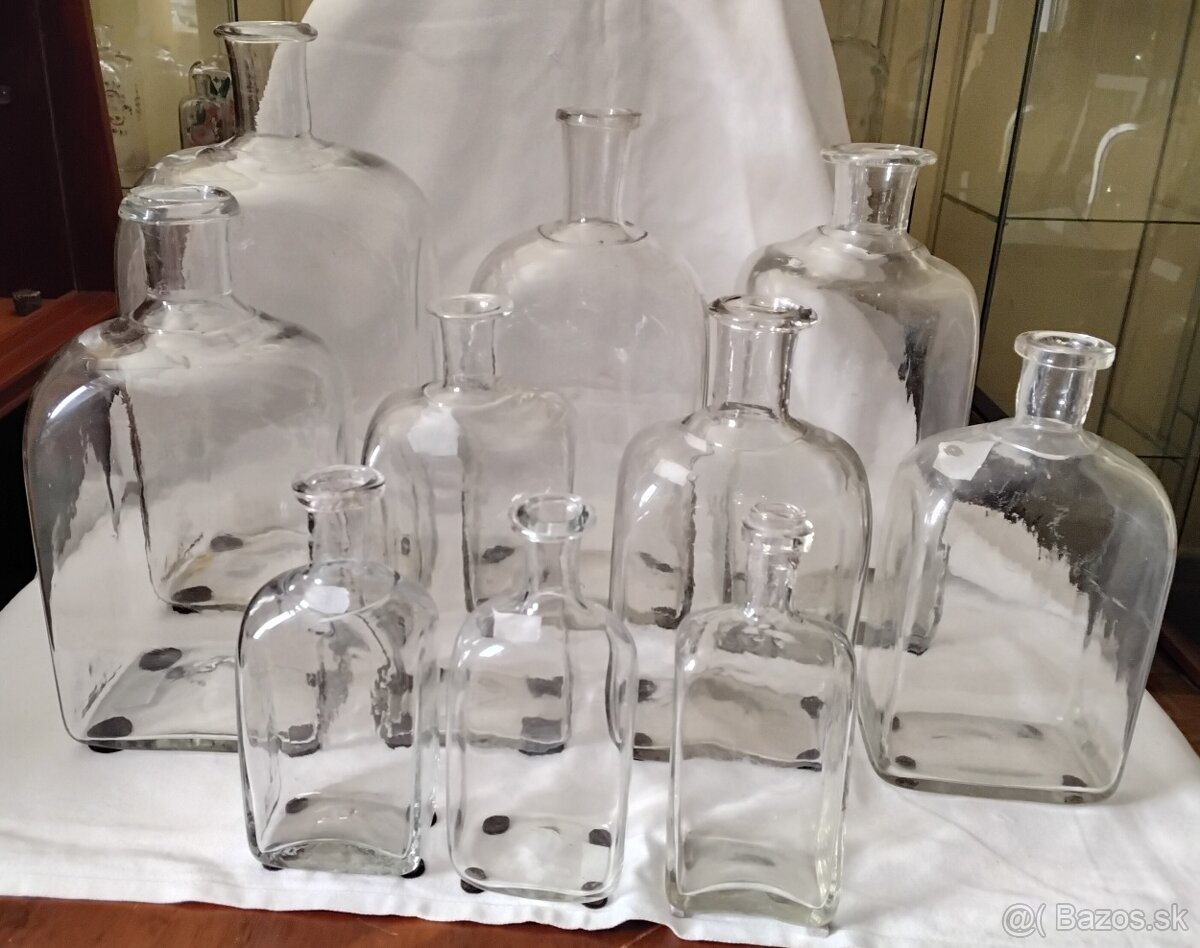 Starožitné fukane fľaše - 2