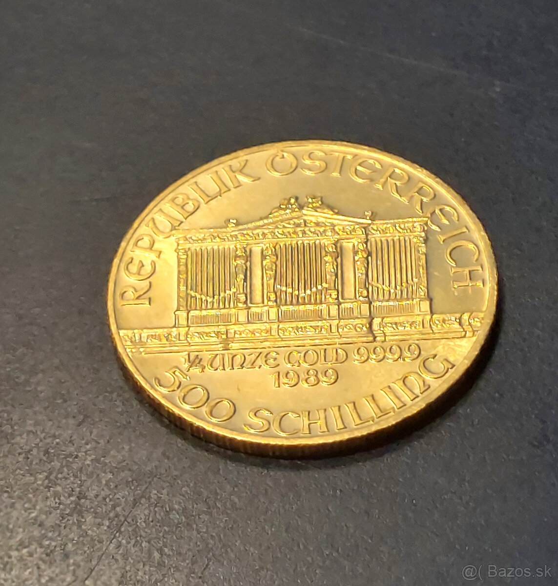 Zlatá invest. minca, mince, Wiener Philharmoniker 1/4 oz - 2