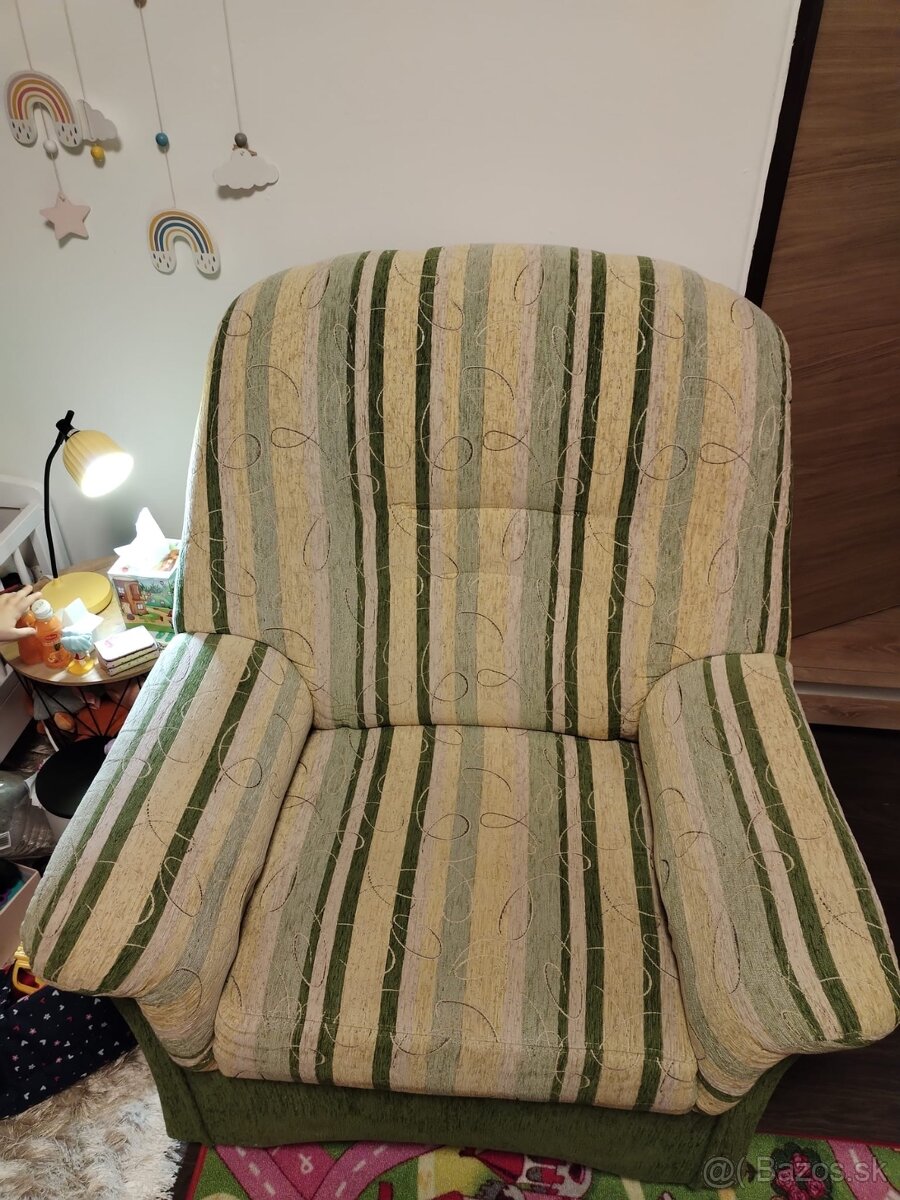 Sedačka rozkladacia + kreslo - 2