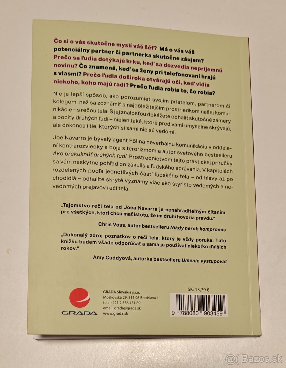 Predám knihu Tajná reč tela - 2