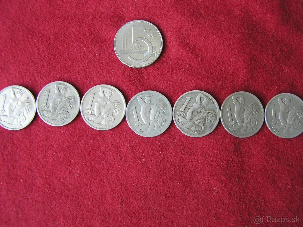 ČESKOSLOVENSKÉ MINCE : PRVÁ REPUBLIKA - 2