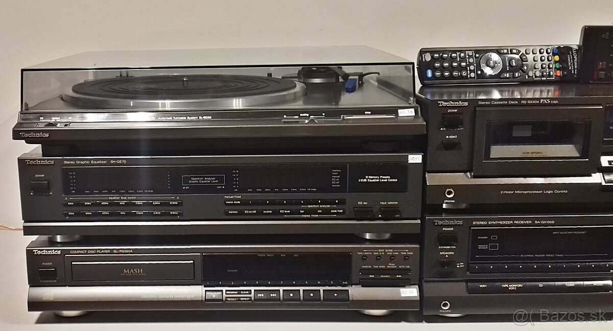 Zostava TECHNICS A02 gramo, equal, CD prehr, deck, receiver - 2