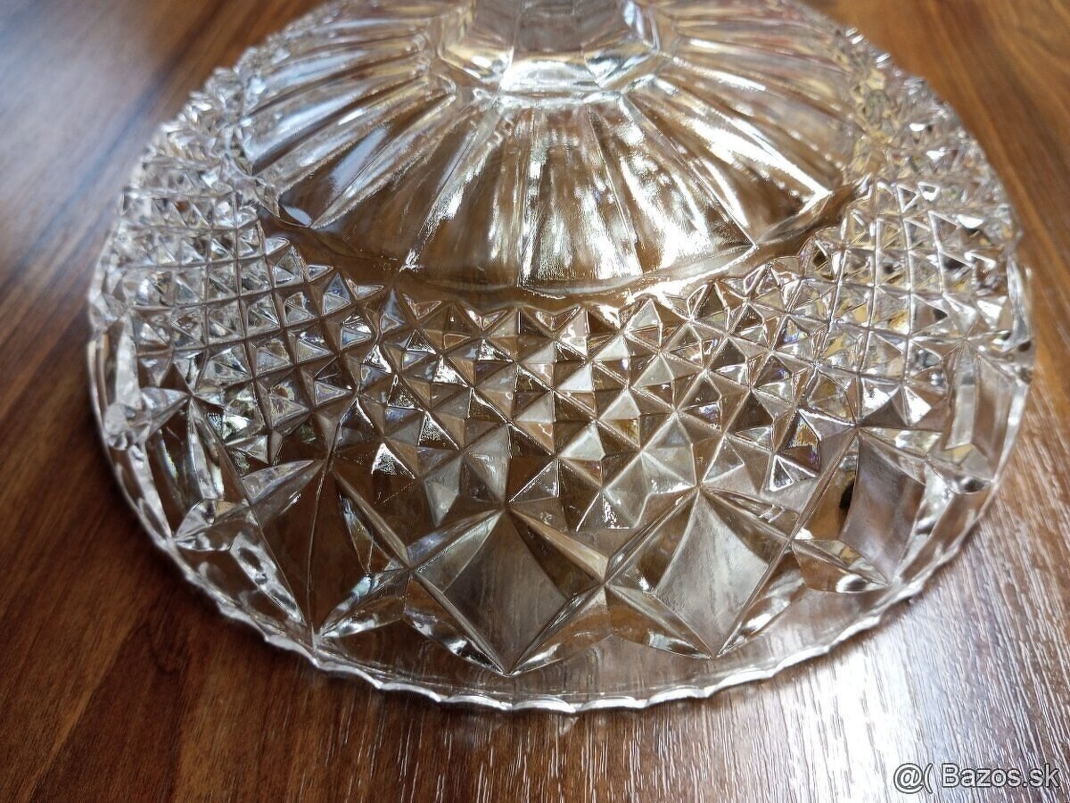 Starši sklenený podnos .BOHEMIA - 2