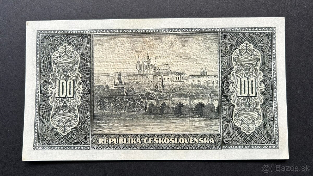 Bankovky Londýnska emisia Masaryk aUNC Neperforované - 2