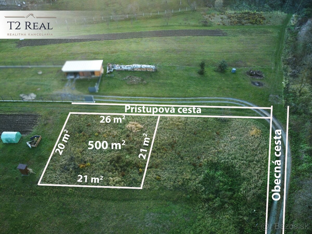 STAVEBNÝ POZEMOK - OBEC JANOV, 501 m2 - PREŠOV 14 KM - 2