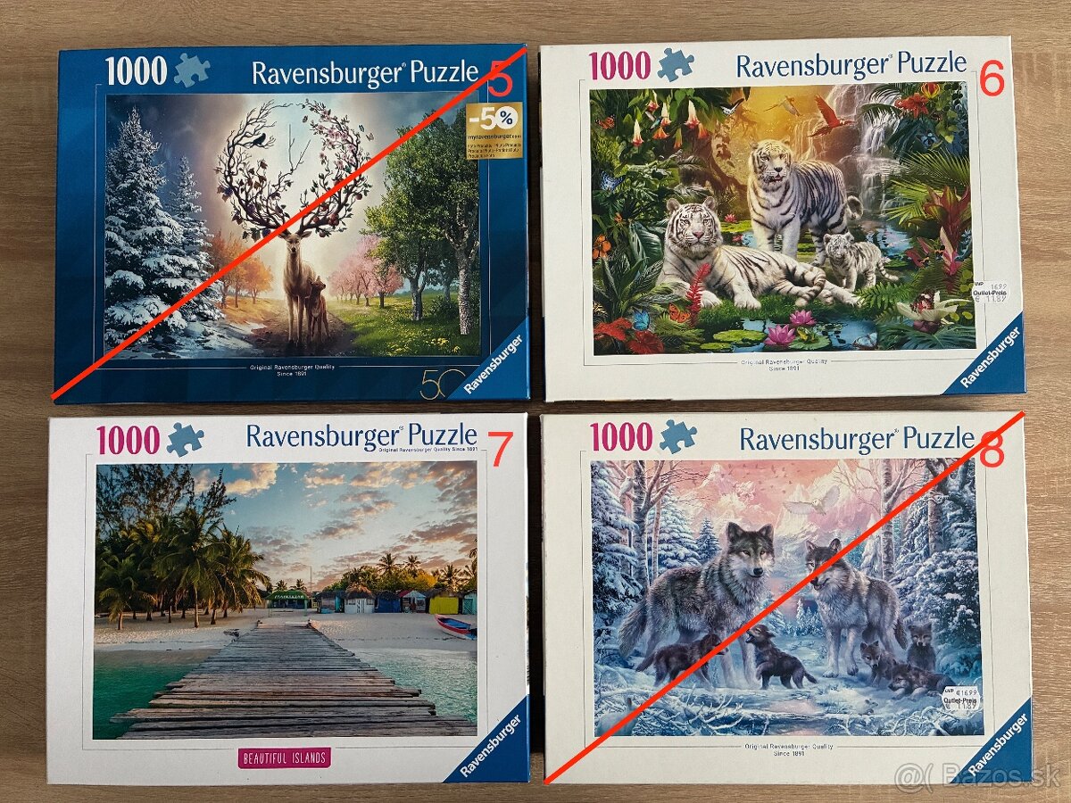 predám puzzle 1000ks rôzne - 2