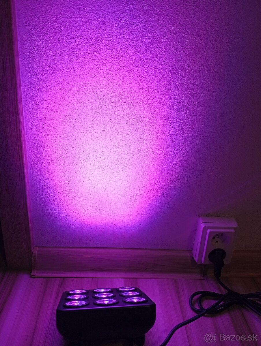 Nové LED par svetlá 9x10W - 2