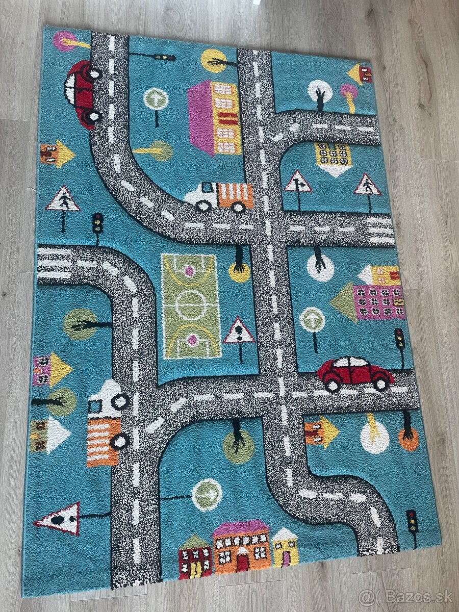 Detský koberec Mestečko/Doprava - 2