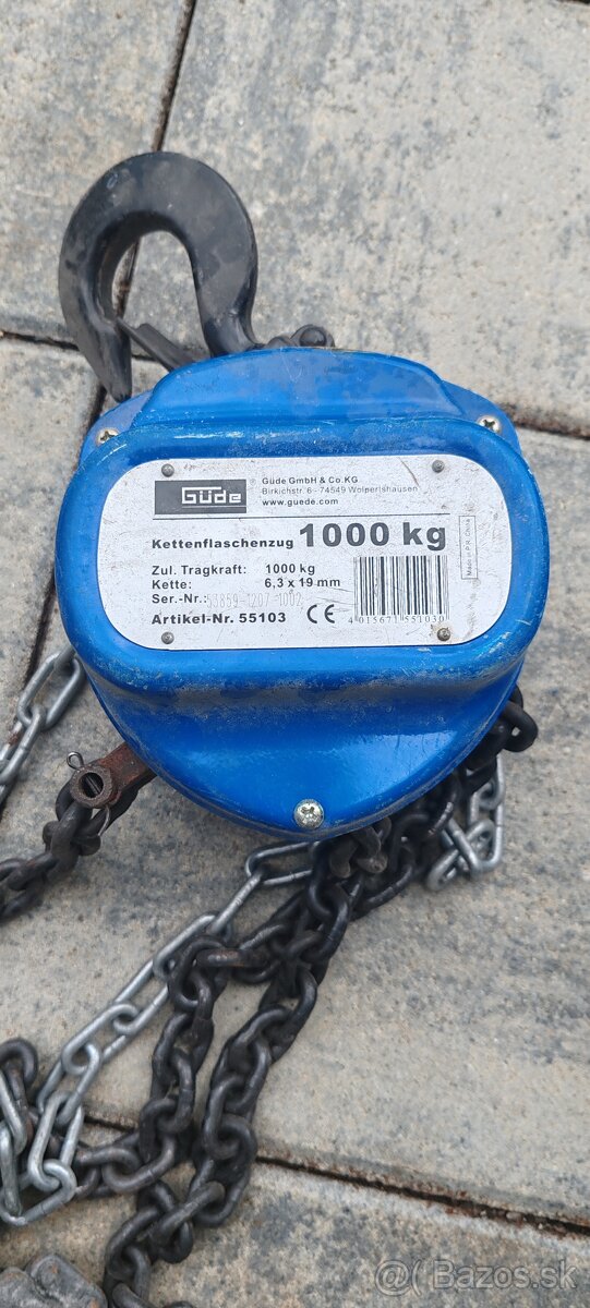 Reťazový zdvikah 1000kg - 2
