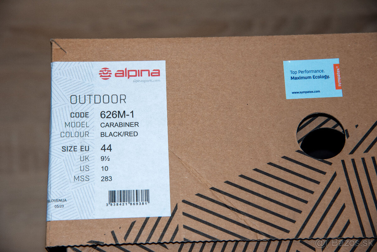 Trekové topánky ALPINA Carabiner - veľkosť EU 44 - UK 9,5 - 2