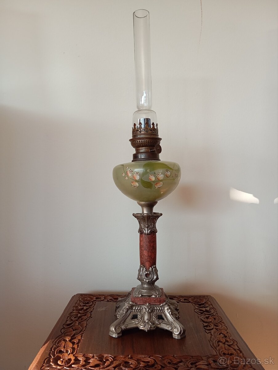 ✨Nádherná starožitná petrolejka 64 cm✨ - 2