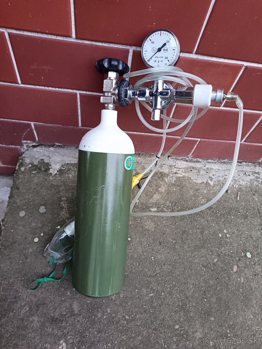 Predám 2l kyslíkovú fľašu aj s ventilom - 2