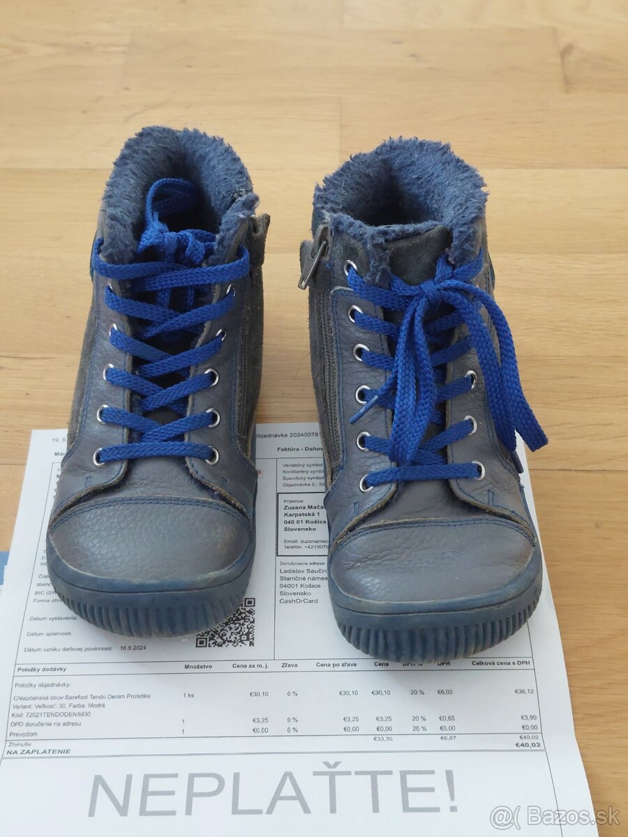 Barefoot detske topanky 29 - 2