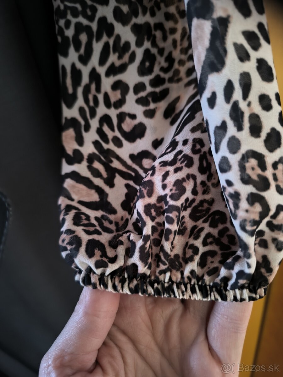 Plážový leopardí kardigan - 2