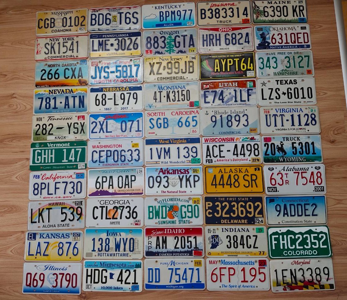 americke spz 50 statov - 2