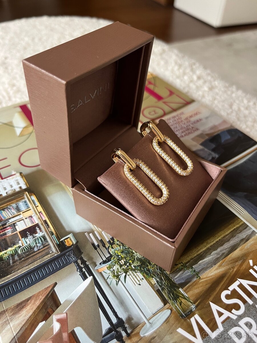 Náušnice so vsadenými zirkónmi - 2