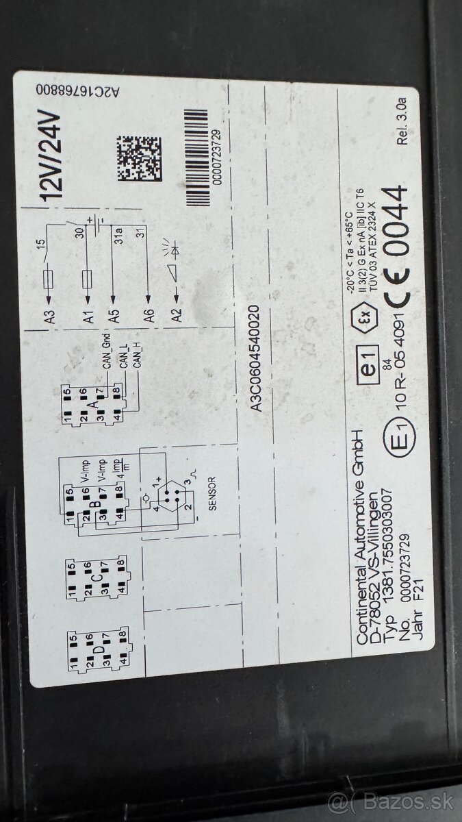 Digitálny tachograf so snímačom - 2