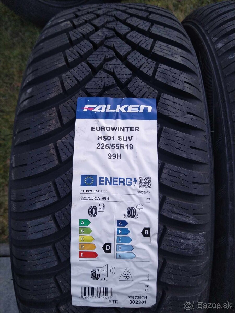 225/55 R 19 zimné SUV 100 % stav. - 2