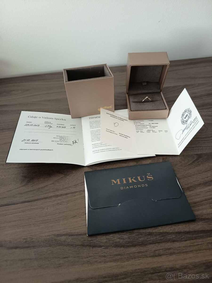 Diamantový zásnubný prsteň - 2