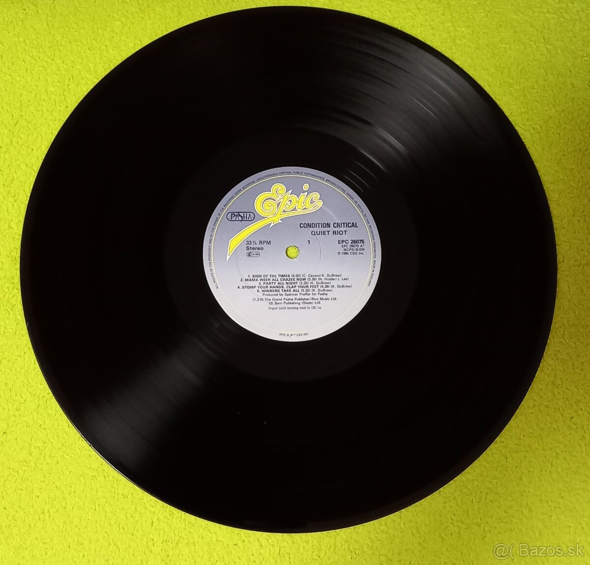 QUIET RIOT Condition Critical - 2