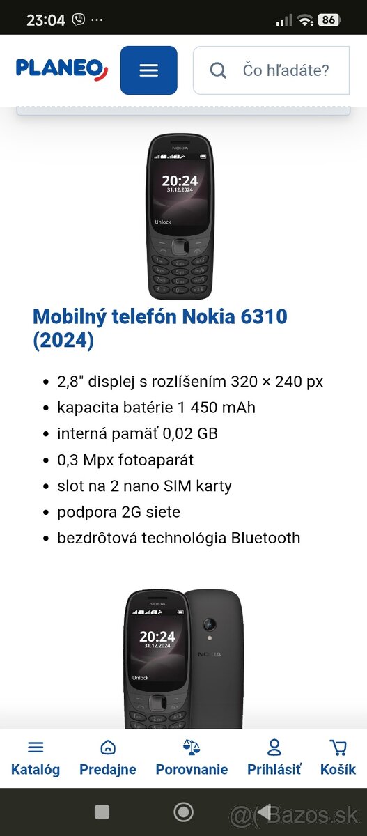Nokia 6310 DS Black 2024 - 2