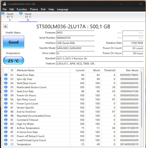 500GB HDD - 2
