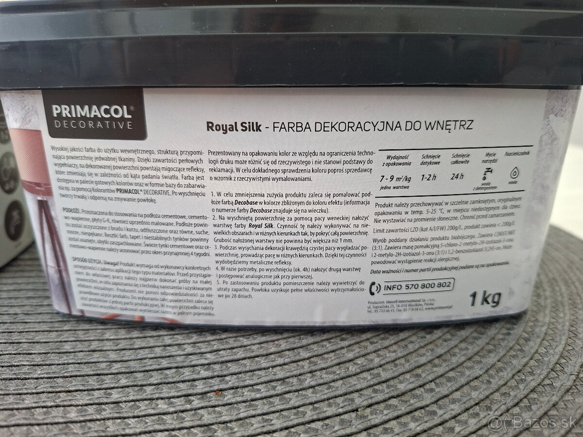 Farba Primacol Decorative Royal Silk R7 Pluton - 2