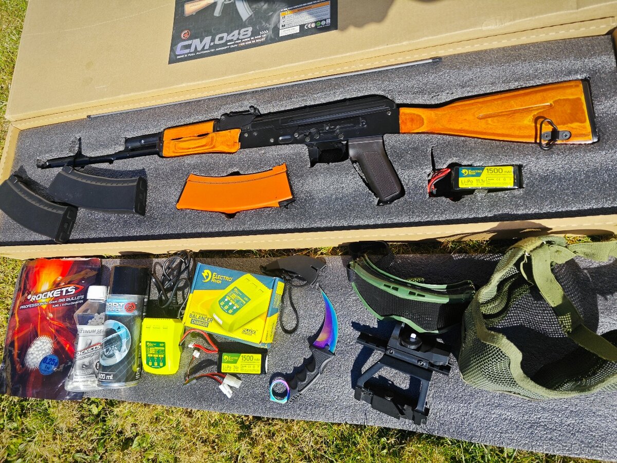 Cyma AK-74 CM048 + príslušenstvo - 2