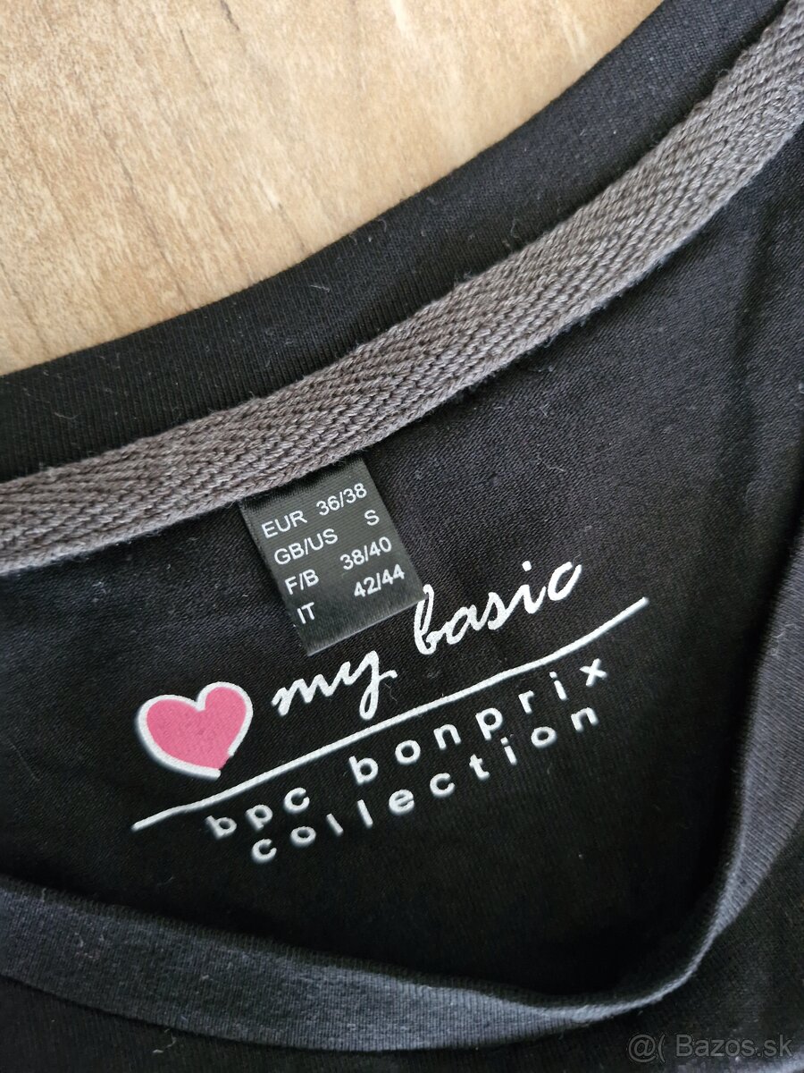 Čierne elast.šaty 36/38 (S/M) - 2