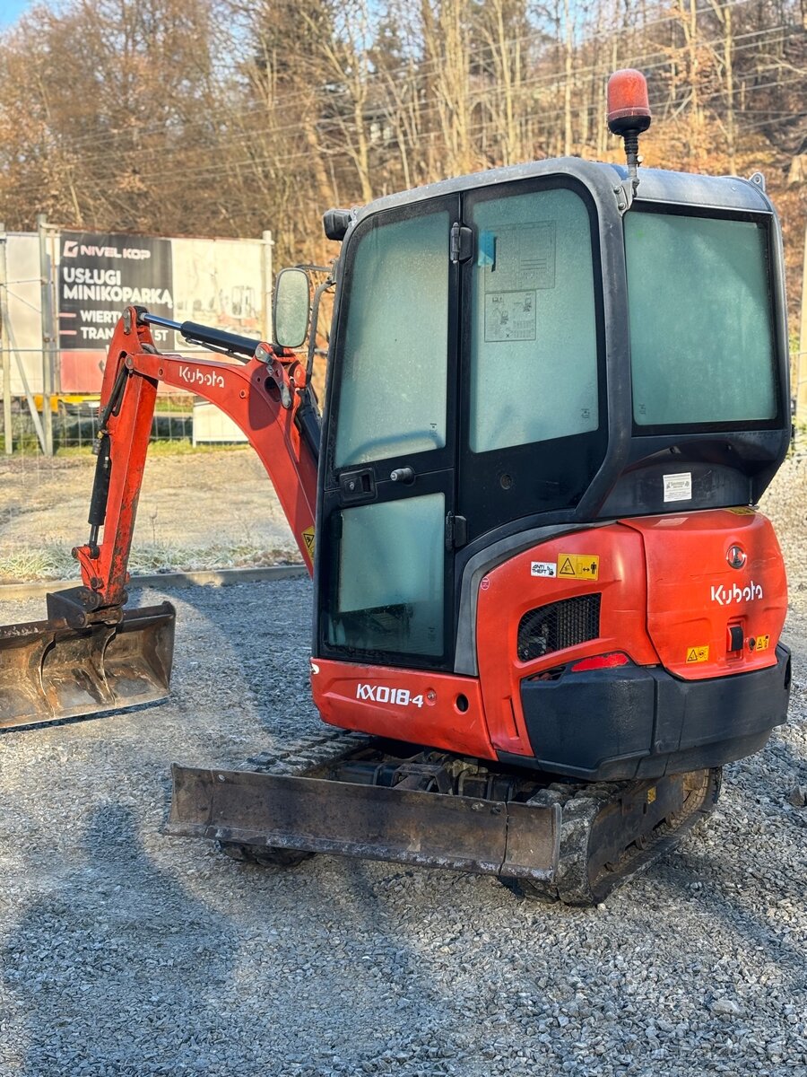 Kubota kx 018 minibager 2017r 1700 mth - 2