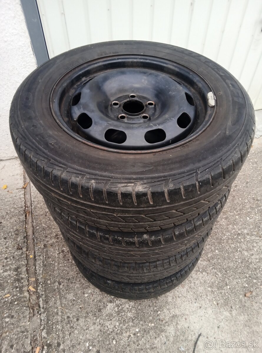 disky 5x100 R15+pneumatiky 195/65 r15 - 2
