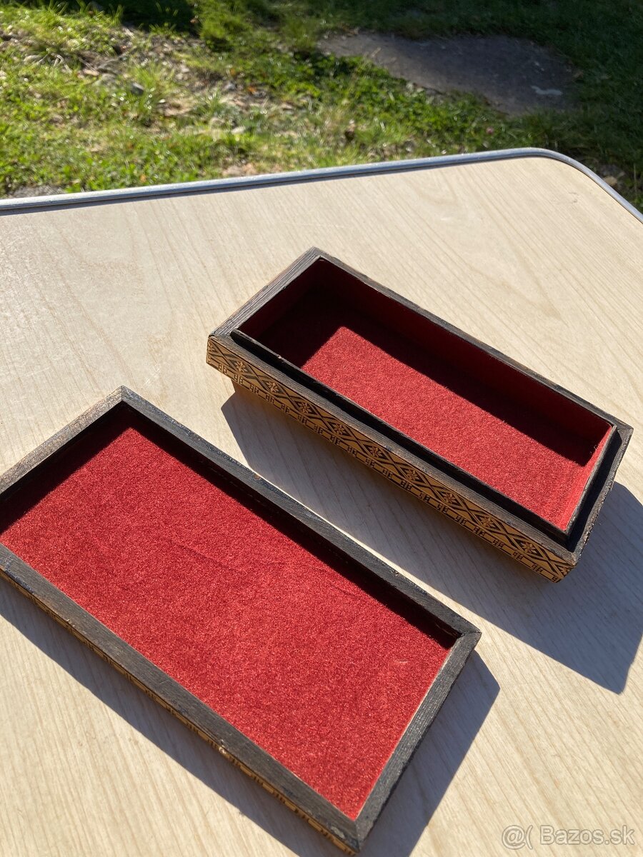 drevená šperkovnicua s intarziou - 2