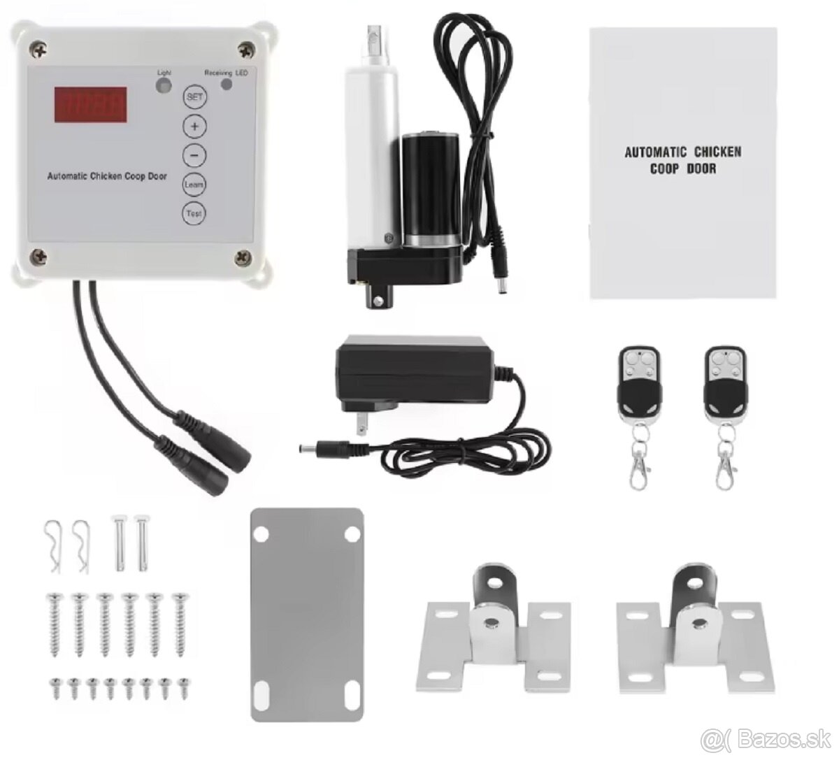 Zariadenie na automatické dvierka pre kurníky - 2