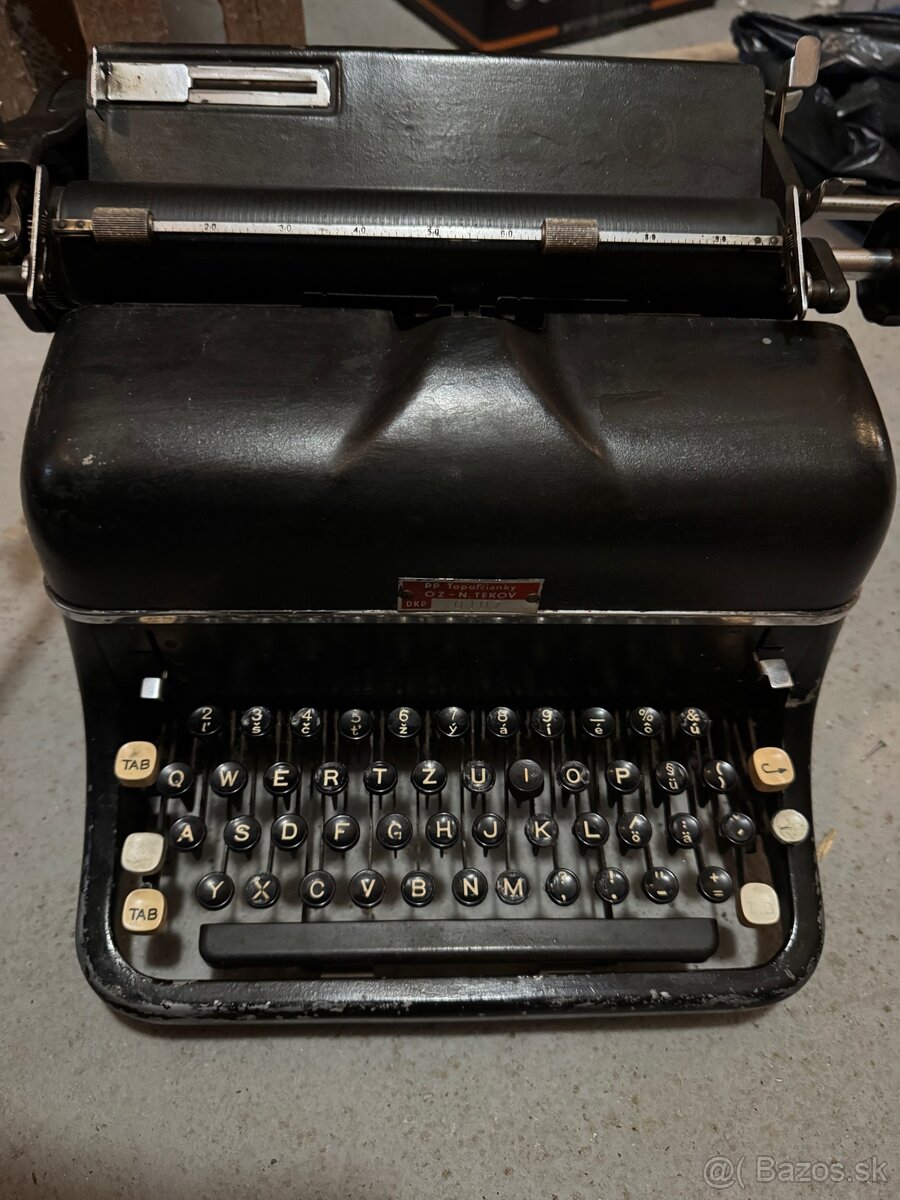 Predám písací stroj PP Topoľčianky – OZ N. Tekov - 2
