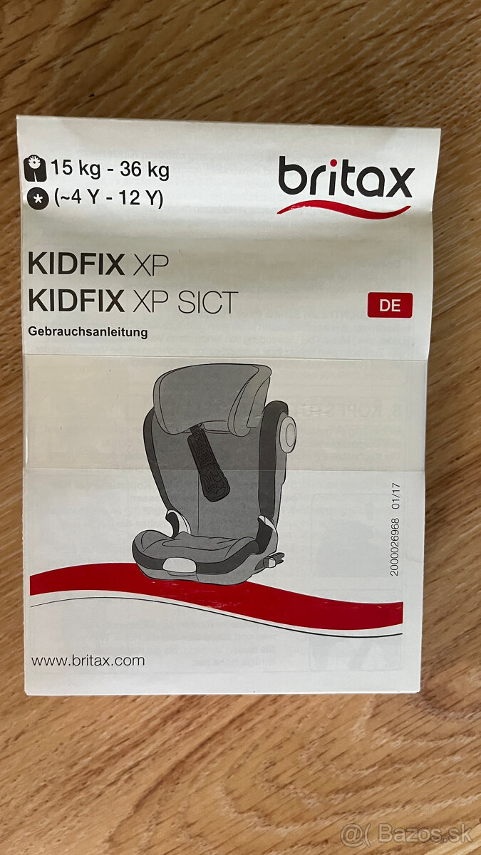Predam destku isofix sedacku Britax/Romer Kidfix XP SICT - 2